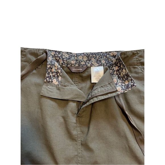 Denver Hayes Khaki Green Linen Blend Cargo Skirt With Pockets - Size 18 - Picture 5 of 9